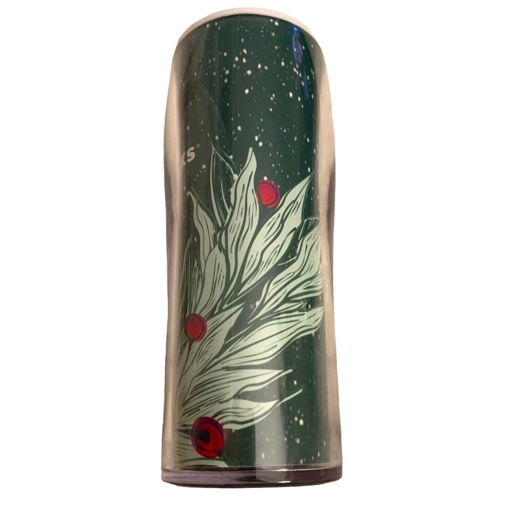 Starbucks 2020 Christmas Holiday Travel Mug Coffee Mug Tumbler Green Red 16 oz - Picture 6 of 11